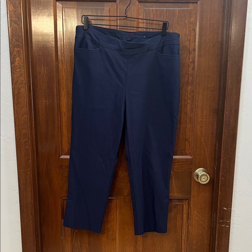 Chico's Classic Navy Ankle Pants